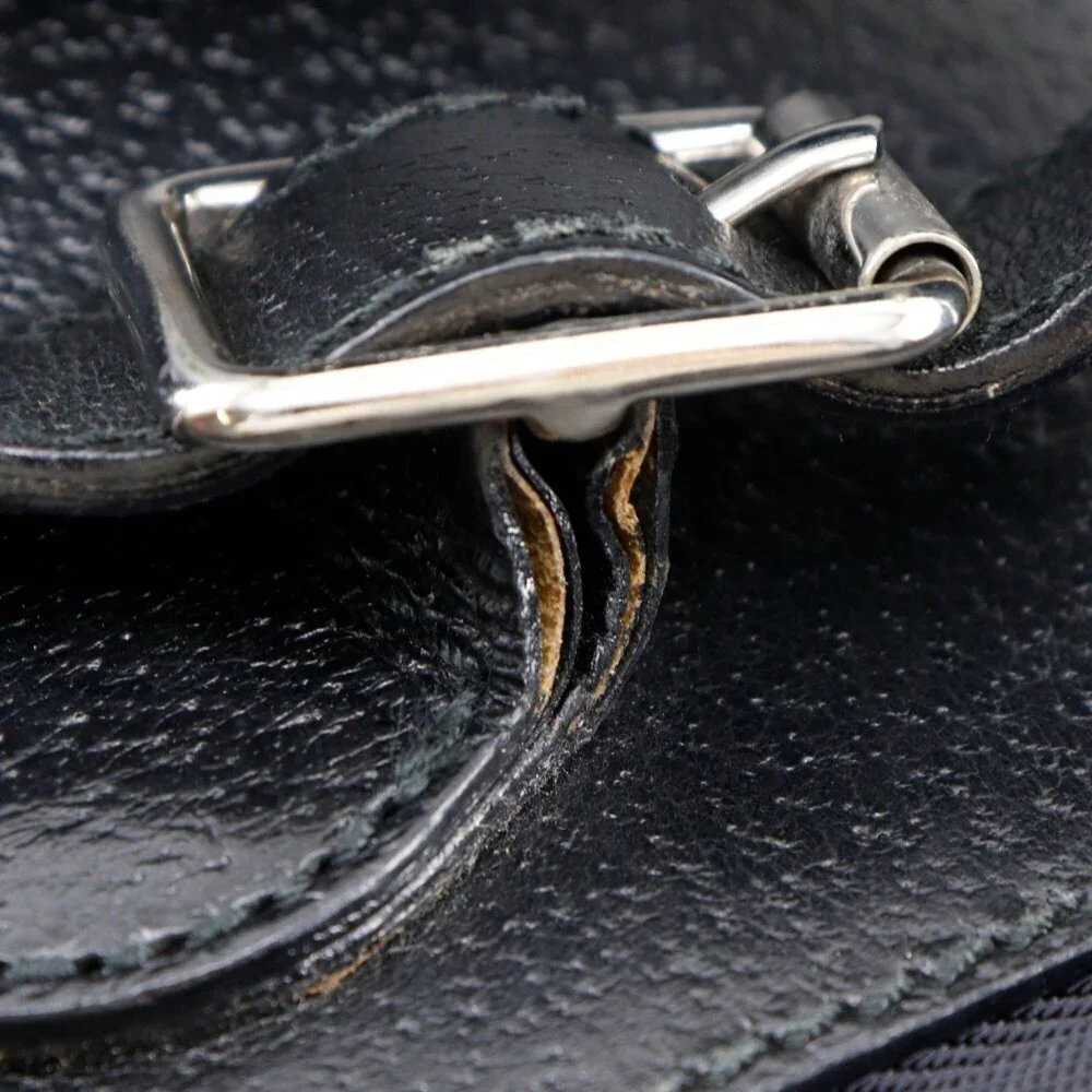 GUCCI Black Leather Backpack